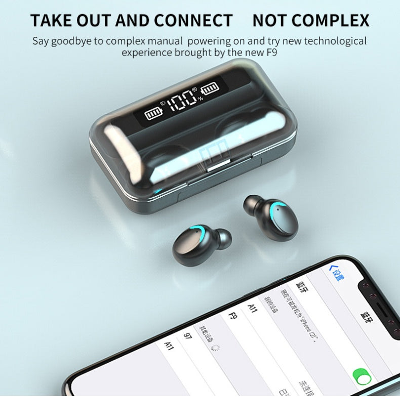 Fone de Ouvido Bluetooth Intra-auricular – Conforto e Som de Alta Qualidade som 9d